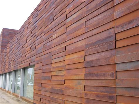 corten weathering steel siding